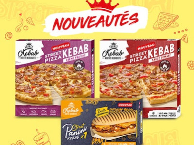 Nouveautés Street Food surgelées : Street Kebab, Panini et Pizzas